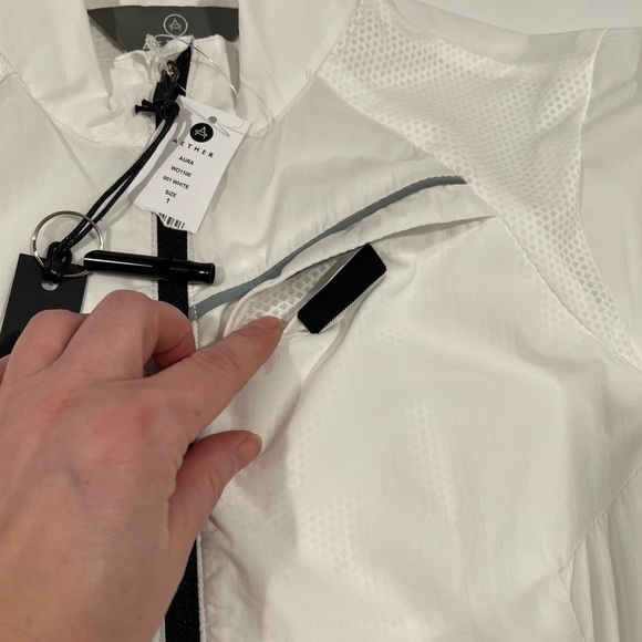 Aether Apparel Women’s Aura Jacket Lucent Sheer Lightweight Windbreaker Full Zip - Picture 10 of 13